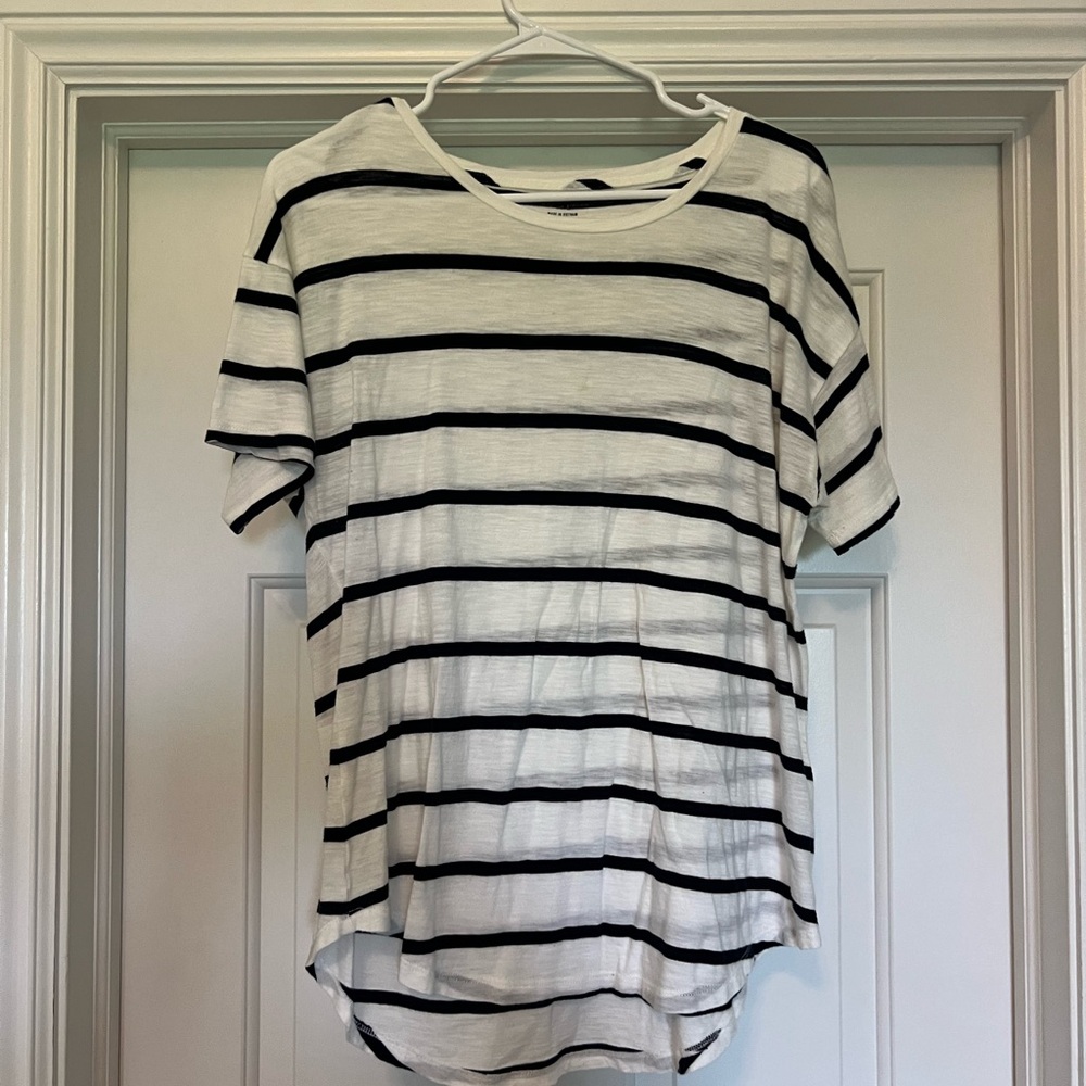 Madewell Women’s Striped Cotton Crewneck Tee